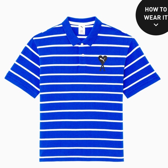 PUMA x AMI Polo- dazzling blue - Picture 4 of 6